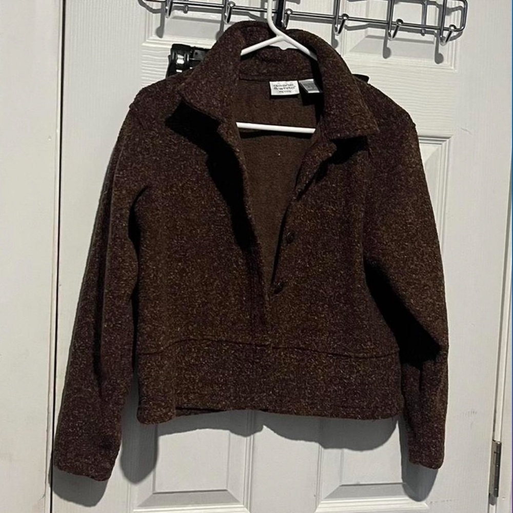 Brown Wool Blend Jacket VINTAGE
